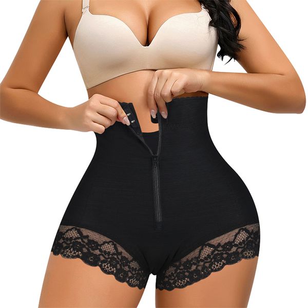 

women waist trainer butt lifter body shaper slimming underwear high waist tummy control panties shapewear lace shaper panty
