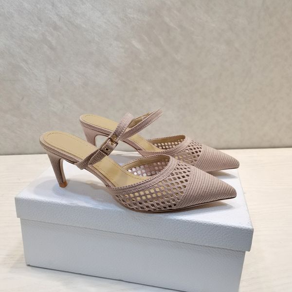 

lace low-cut upper two-tone embroidered cotton ribbon slingback high heels, Black