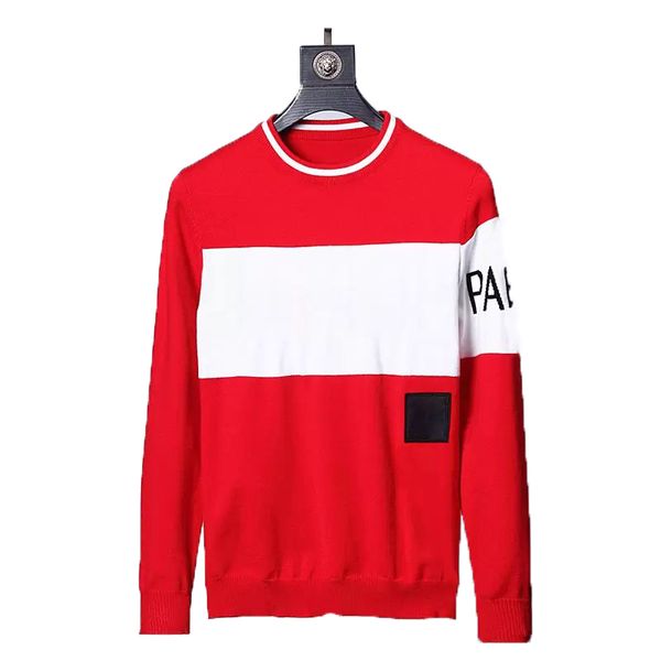 

men's and women's designer sweater fashion pullover classic long sleeve crew neck embroidered letter knit sweater -3xl, White;black