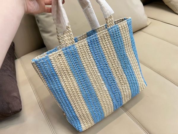 

new women's summer tourism series straw woven two-color beach bag advanced exquisite one shoulder handbag small fresh