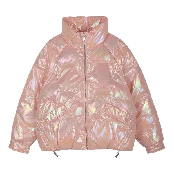 

women's down & parkas 2021 fashion disposable laser glossy jacket short winter fried street bread warm style c5gr#, Black