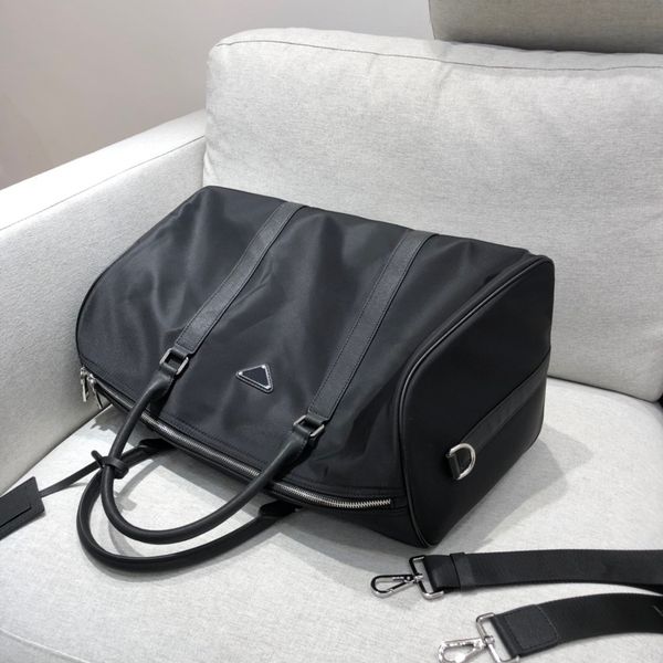 

54cm large capacity women travel bags 2022 sale quality men shoulder duffel bags luggage bottom rivets with lock head gentleman nylon handba