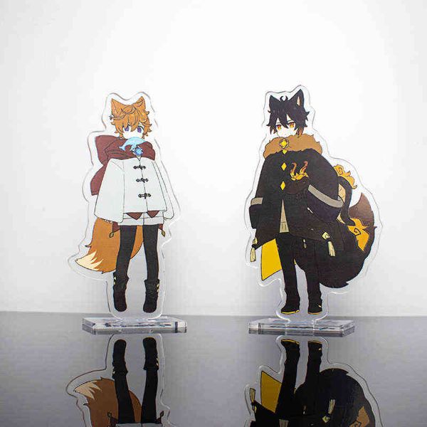 

childe genshin impact figures ganyu character cute genshin acrylic stand model plate desk decor standing sign great fans gifts aa220318, Silver