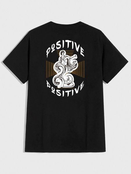 

romwe guys figure graphic tee 63qn#, White;black