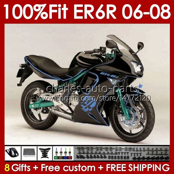 OEM Body Kit для Kawasaki Ninja 650R ER6 650 R ER 6 F 2006-2008 Кузов 139NO.58 650R-ER6F 650-R ER-6F ER6F 06 07 08 ER 6F 2006 2007 2008 Инъекция плесень