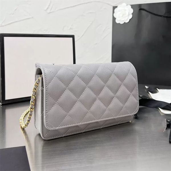 

classic mini crossbody fortune bag caviar calfskin quilted plaid braided chain flap shoulder bag luxury designer outdoor wo wallet premium s