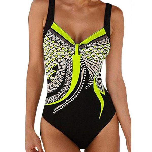 

swimsuit plus size padded bikini set peacock women's high waist triangle thong brazilian swimwear retro bathing suit 220401