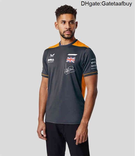 

2022 mclaren f1 leisure series of classic team shirt brown t-shirt, White;black