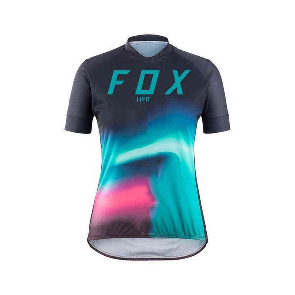 

2022 women downhill jersey hpit fox mtb mountain bike shirt motorcycle off-road sportswear clothing fxr, White