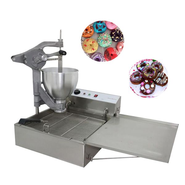 3000W Donut-Herstellungsmaschine aus Edelstahl, elektrisch, rund, kugelförmig, Blumenform, Donut-Fritteuse