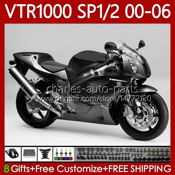 Honda VTR RTV 1000 VTR1000 2000 2001 2002 2003 04 05 06 Vücut 123NO.207 RC51 Glassy Gri SP1 RTV1000 00-06 SP2 VTR-1000 00 01 02 03 2004 2005 2006 Karoser