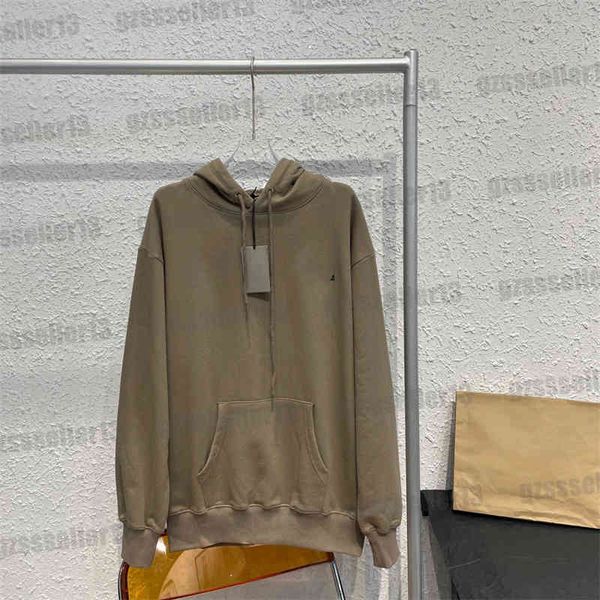 

luxury designer womens hoodies 2022fw classic embroidered hoodie fashion brand autumn winter hooded jacket sweatshirt, Black