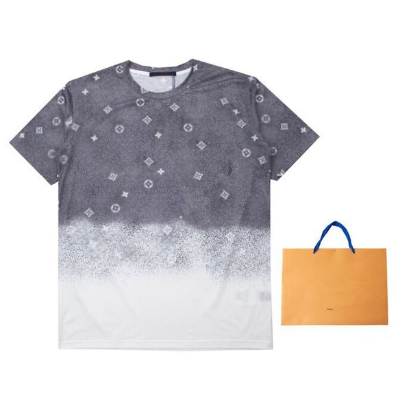 

men's plus tees & polos street fashion print men's and women's short-sleeved t-shirt summer trend loose street hip-hop couple, Black;brown