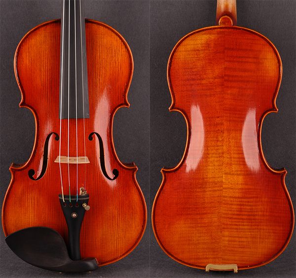 

4/4 violin gloss antique violino case and bow