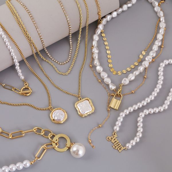 

classic design heart pendant necklace baroque pearl necklaces for wholesale, Silver