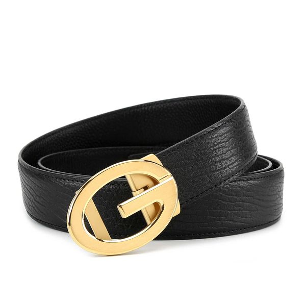 

2022 men's 3.5 stainless steel automatic buckle belt mens leather casual business belt men pants, Black;brown