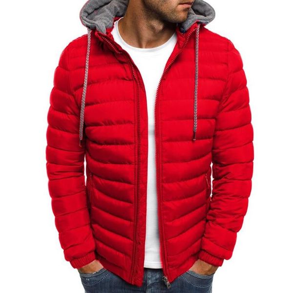 

2020 winter wear cross border foreign trade new down cotton coat men's loose cotton jacket men's european size hooded th345c, Black