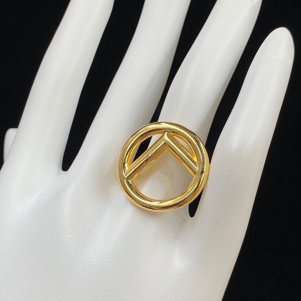 

2022 european and american letter ring retro temperament simple wild fashion earring set female fast delivery, Silver