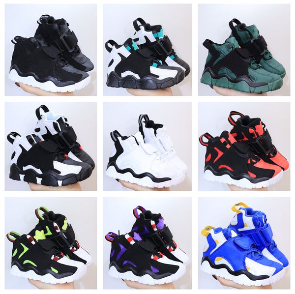 

jumpman designer kids shoes 1s children trainer basketball sneakers size 28-35, Black