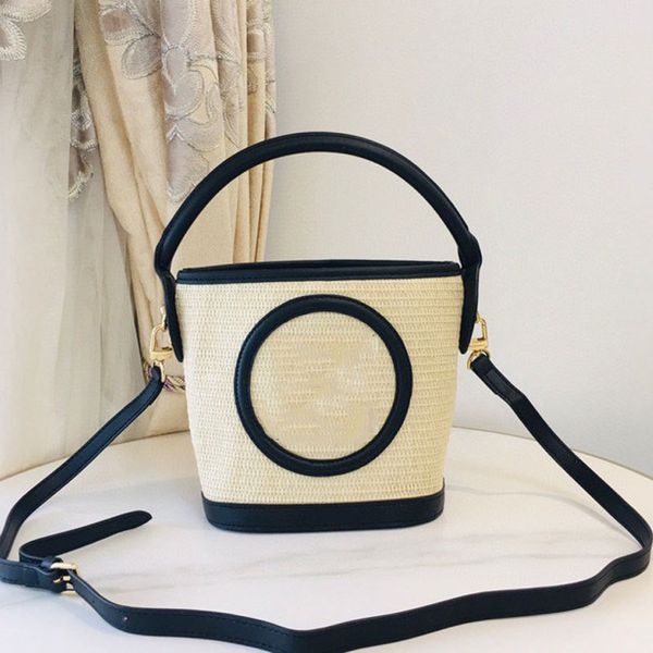 

designer bags for women letter straw woven bucket bags brand shoulder crossbody large capacity female shopper handbags purses bohemian summe