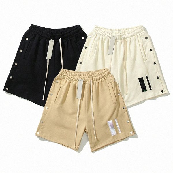 

men's t-shirts summer mens shorts ess print clothes breathable essentials womens designer running sports pants street loose, White;black