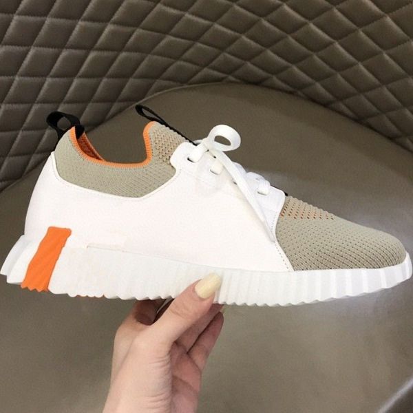 

casual shoes knitted man sneaker round toe platform shoes lace-up sock shoe off white sneakers speed trainer classic letter sports comfortab, Black