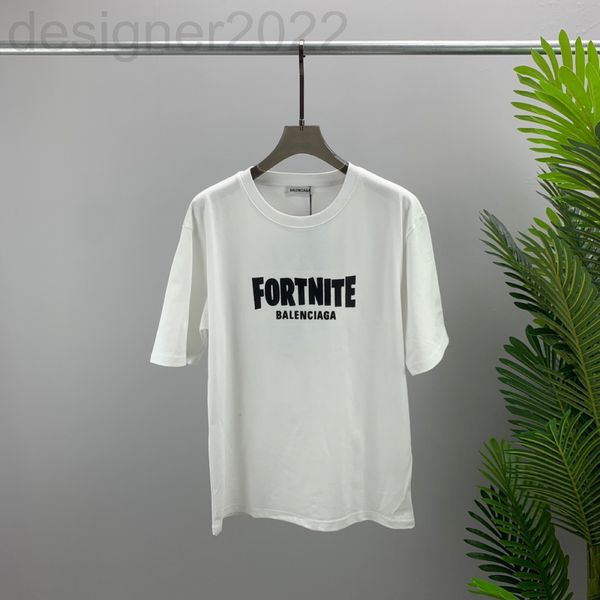 

men's t-shirts designer fashion brand european paris t-shirt short sleeve letter embroidery technology men's and women's same, White;black