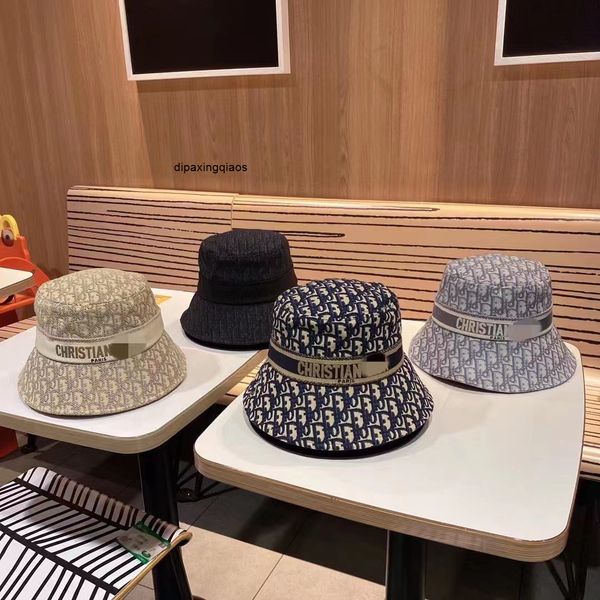 

designer christian ball caps baseball big d family tide brand letter fisherman hat female korean version versatile male fashion old flower c, Blue;gray