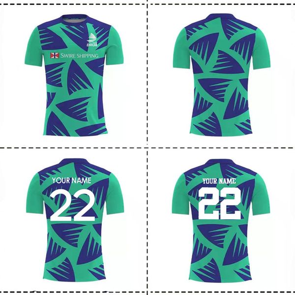 

2022/23 fiji drua rugby run out t-shirt jersey size s--l-xl-xxl-3xl-4xl-5xl, Black