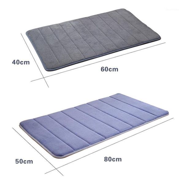 Badematten 40x60 cm Matte Hause Korallen Fleece Saugfähigen Bad Teppich Memory Foam Teppich Nicht-slip Weiche küche Boden Dekor Dropship