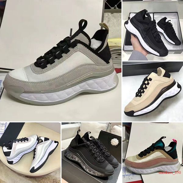 

designer luxury chan running shoes handmade multicolor gradient technical sneakers women famous shoe trainers 34-41