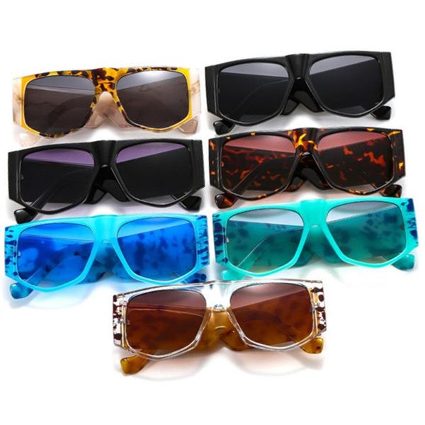 

fashion sunglasses irregular sun glasses anti-uv spectacles oversize frame eyeglasses wide temples ornamental, White;black