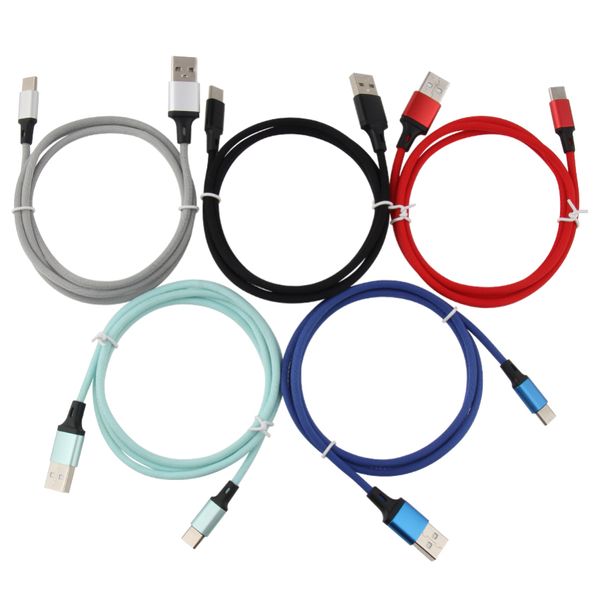 1M langes USB-Typ-C-Kabel Micro-Schnellladekabel Datensynchronisierungs-Ladekabel für Samsung Xiaomi Huawei Handy-Ladekabel