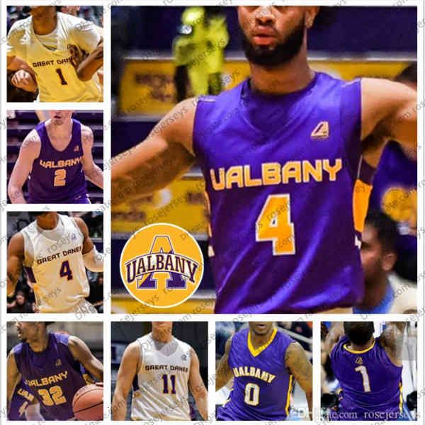 

custom albany great danes 2020 basketball #4 ahmad clark 11 cameron healy 0 antonio rizzuto 1 de sousa men youth kid jerseys 4xl, Black