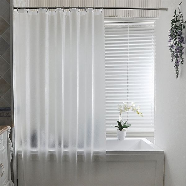 100% EVA Curta de chuveiro Tentro impermeável Tentir translúcido chuveiro escovado banheiro plástico espessado Curta de banho de luxo 220517