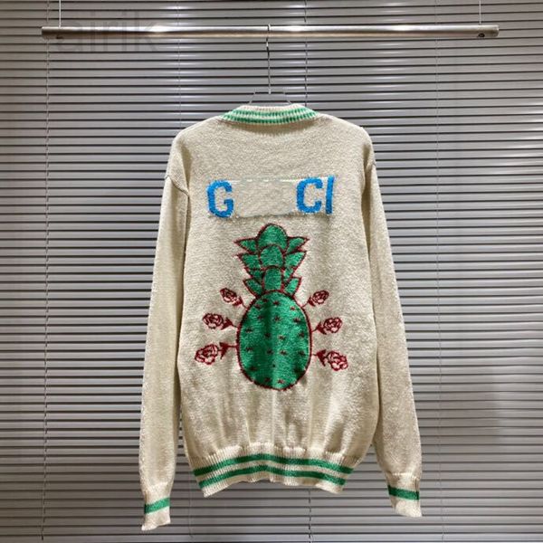 

2022 jacquard letter knitted sweater in autumn winter knitting machine custom jnlarged detail crew neck cotton 2xl/3xl/4xl, Black;brown
