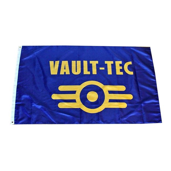 

fastbull vault-tec flag banner 3x5 feet fallout man cave 100d polyester digital printing indoor outdoor hanging with brass gromets209m
