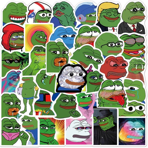 

new waterproof 10/30/50pcs interesting frog pepe meme graffiti stickers diy scrapbook skateboard lapluggage phone guitar sticker kids toy ca