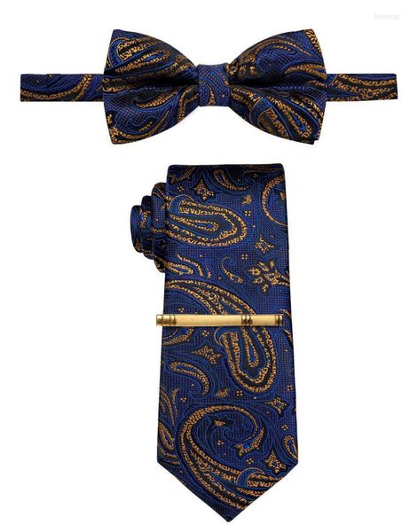 Bow lanche a gravata masculina e definido clássico azul marinho de 8 cm de gravata para festa de casamento masculino de trajes formais de trajes Fred22
