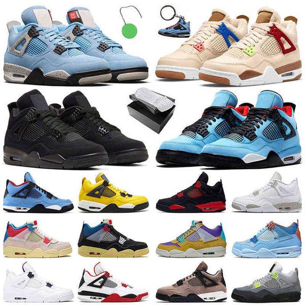 

basketball shoes 4 4s mens womens university blue black cat sail red thunder wild things men women outdoor sneakers trainers