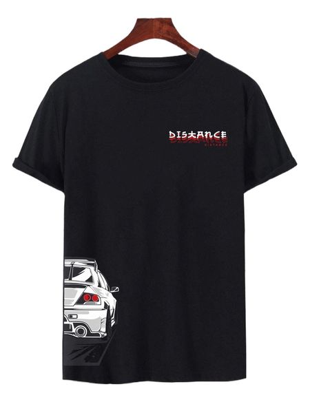 

romwe guys letter car graphic tee g8ok#, White;black