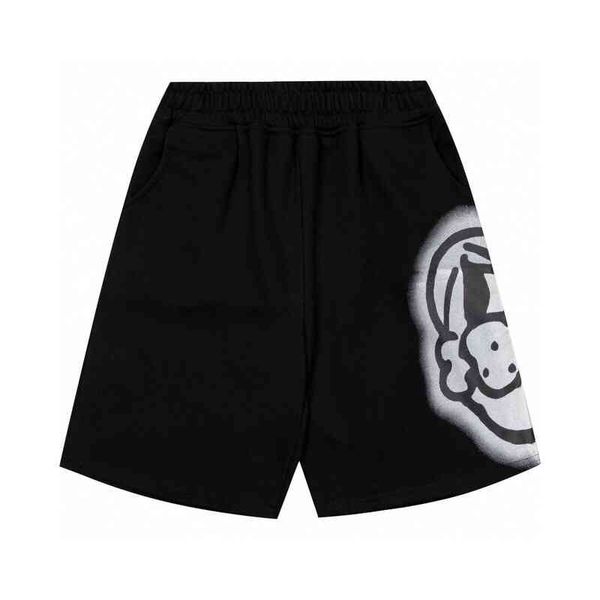 

men's shorts fashion brand graffiti dog head printing fashion straight tube loose versatile casual sports shorts for men women, White;black