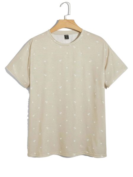 

men coconut tree print tee 29es#, White;black