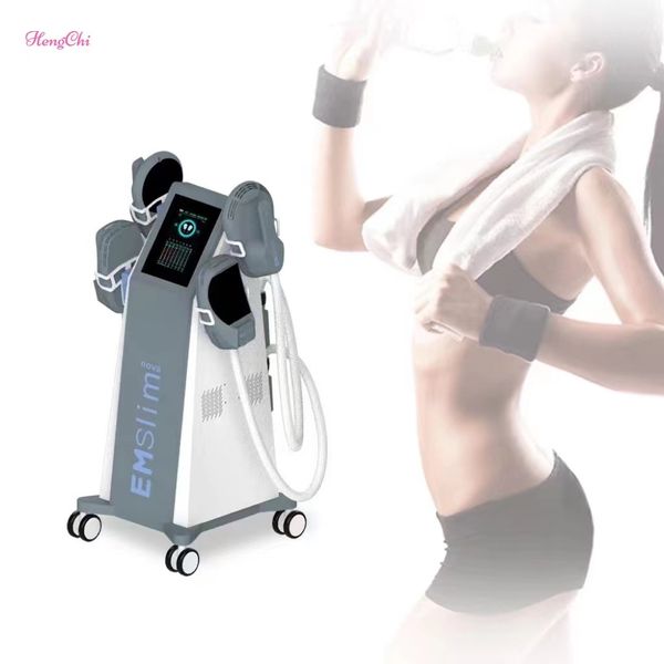 Emslim Nova Aesthetics Macchina dimagrante EMT RF 4 Maniglie Brucia grassi Corpo Scolpisci i muscoli EMSlim NEO Con cuscino per la riparazione del rilassamento muscolare del pavimento pelvico Uso in palestra