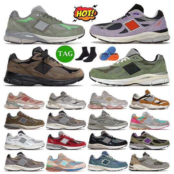 

running shoes 990v3 9060 men women miusa teddy santis sea salt jjjjound olive rain cloud grey joe freshgoods inside voices outdoor sneakers, Black