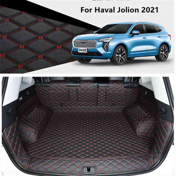 Tappetini per bagagliaio per auto Haval Julion 2021 Cargo Liner in pelle Tappeti per bagagliaio Accerchiamento completo Accessori per interni auto Copertura durevole H220415