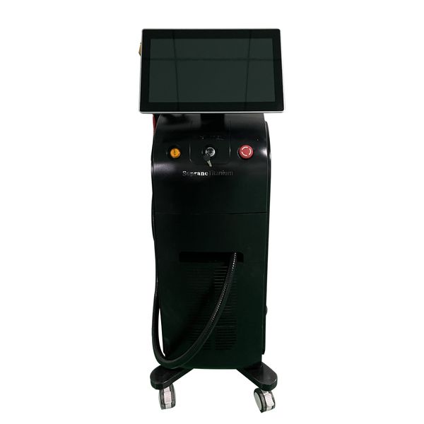 

factory price 3 in 1 wavelength diode laser hair removal machine, Black