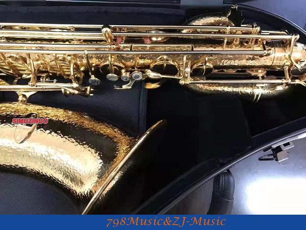 

professional handmade body gold plated baritone saxophone great sound
