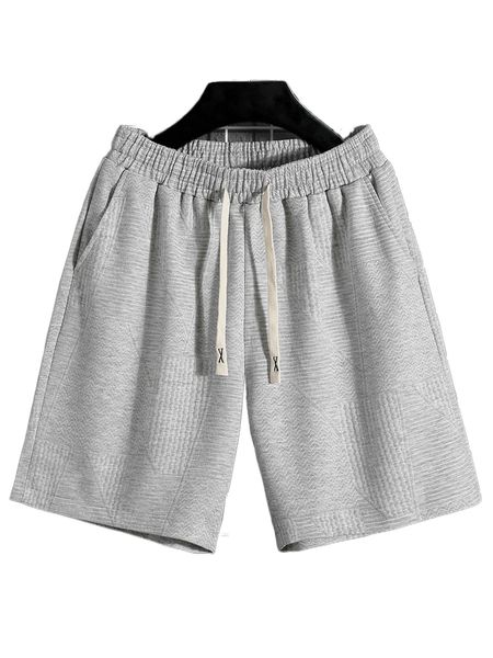 

men slant pockets drawstring waist shorts d6fd#, White;black