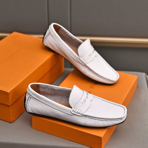

designer dress shoes fashion leather men loafers louiseity casual viutonity luxury mules br, Black